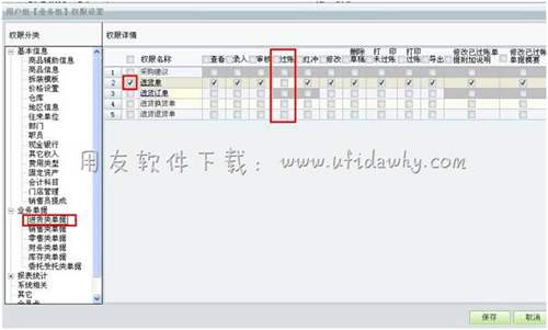 用友T1進(jìn)貨單單據(jù)授權(quán)界面操作圖示