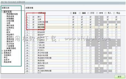 用友T1用友戶細(xì)節(jié)權(quán)限設(shè)置圖示