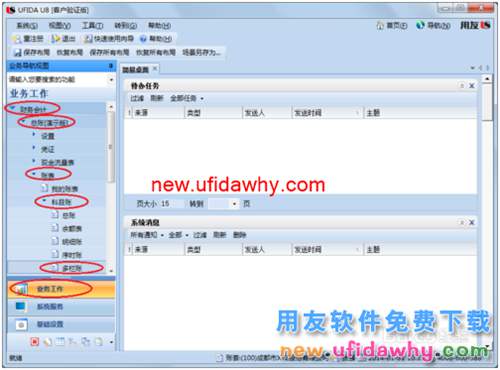 用友U8操作教程：[50]定義并查詢多欄賬
