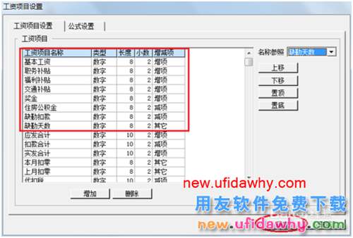 用友U8操作教程：[109]設置工資類別工資項目