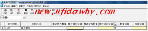 數(shù)量金額核算科目的錄入